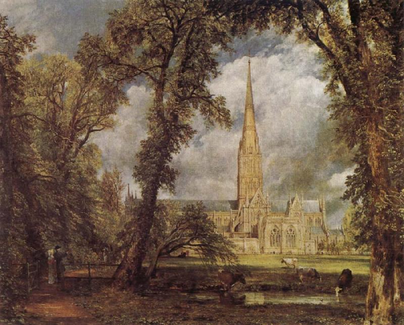 Salisbury Cathedral from the Bishop-s Grounds, John Constable